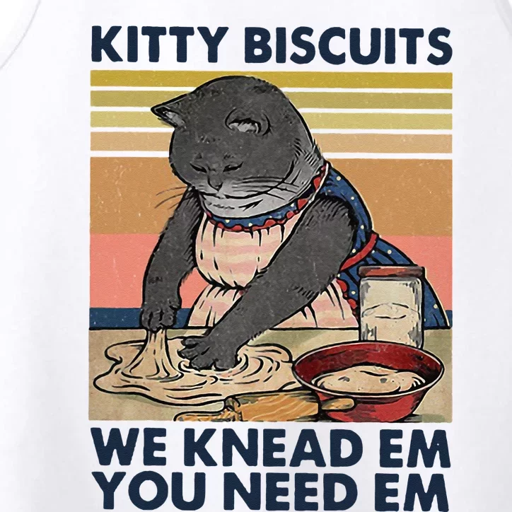 Kitty Biscuits We Knead Em You Need Em Cats Baking Performance Tank