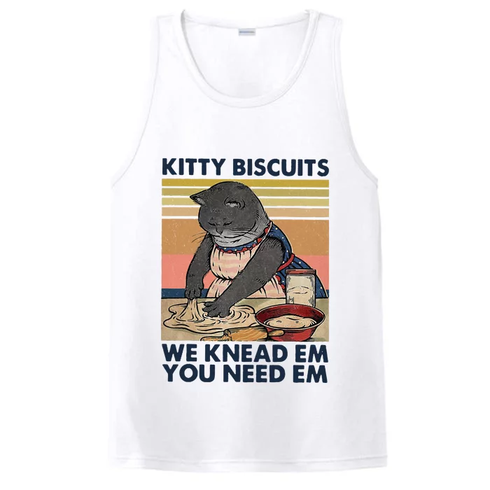 Kitty Biscuits We Knead Em You Need Em Cats Baking Performance Tank