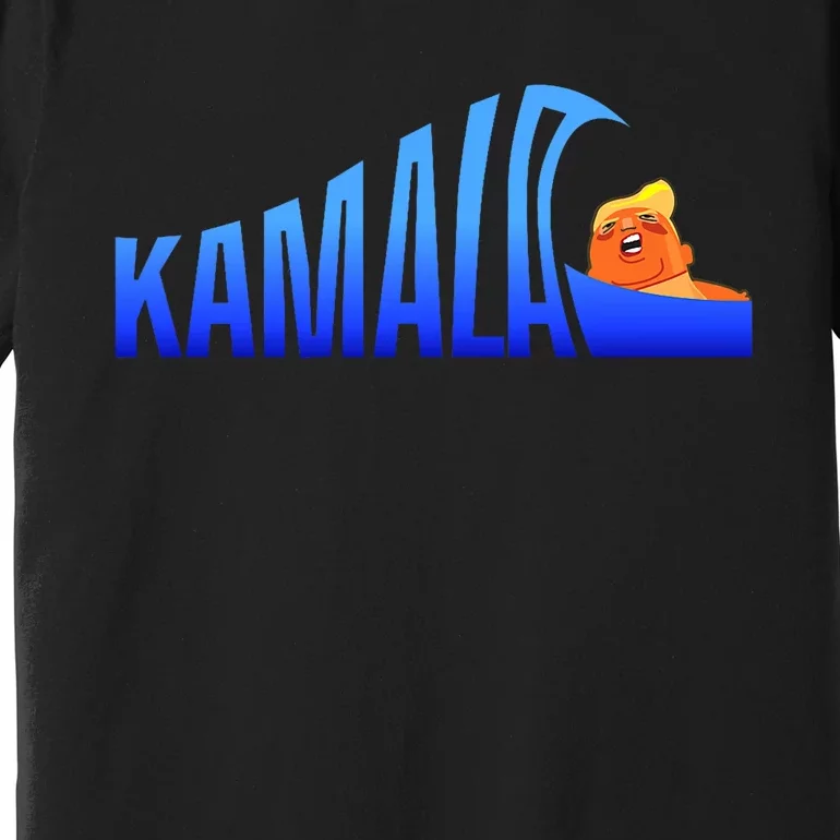 Kamala Blue Wave Over Trump Harris For President Premium T-Shirt