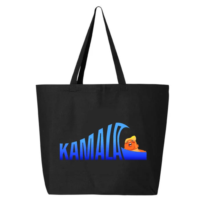 Kamala Blue Wave Over Trump Harris For President 25L Jumbo Tote