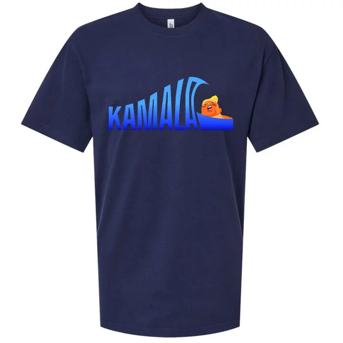 Kamala Blue Wave Over Trump Harris For President Sueded Cloud Jersey T-Shirt