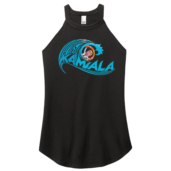 Kamala Blue Wave Over Trump Funny Harris For President Women’s Perfect Tri Rocker Tank