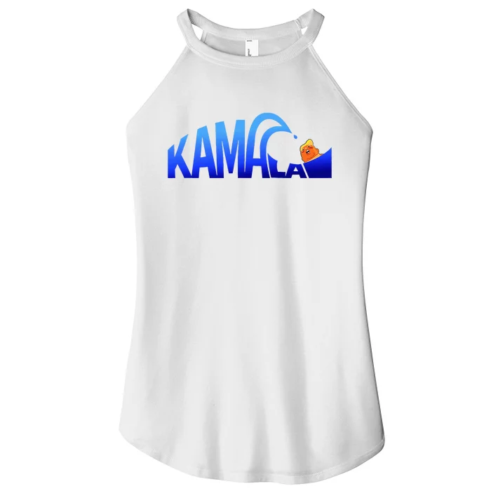 Kamala Blue Wave Over Trump Harris For President Women’s Perfect Tri Rocker Tank