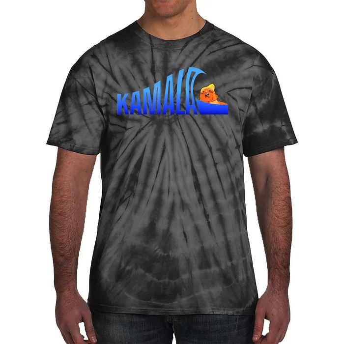 Kamala Blue Wave Over Trump Harris For President Tie-Dye T-Shirt