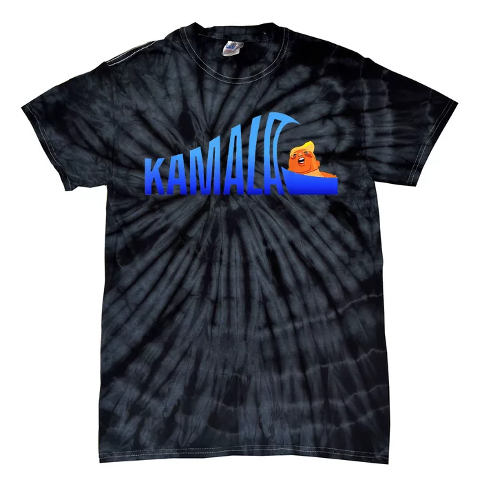 Kamala Blue Wave Over Trump Harris For President Tie-Dye T-Shirt