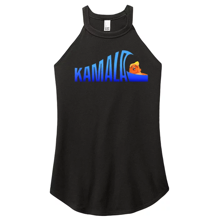 Kamala Blue Wave Over Trump Harris For President Women’s Perfect Tri Rocker Tank