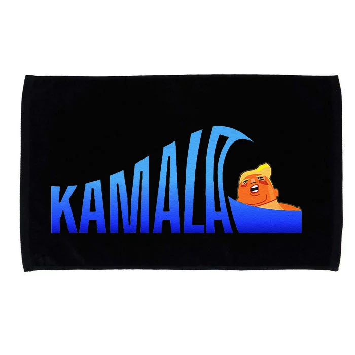 Kamala Blue Wave Over Trump Harris For President Gift Microfiber Hand Towel