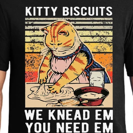 Kitty Biscuits We Knead Em You Need Em Funny Cat Kitty Pajama Set