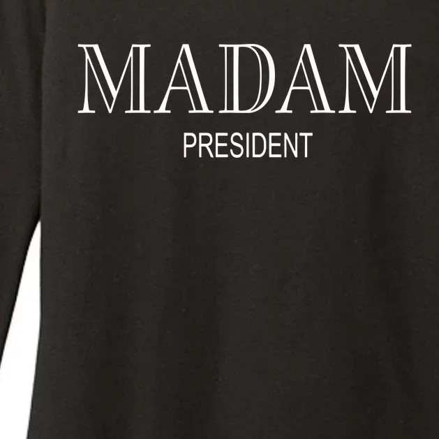 Kalani Brown Wearing Madam President Womens CVC Long Sleeve Shirt