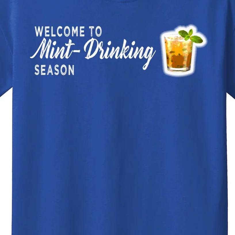 Kentucky Bourbon Whiskey Mint Julep Derby Day Ing Cool Gift Kids T-Shirt