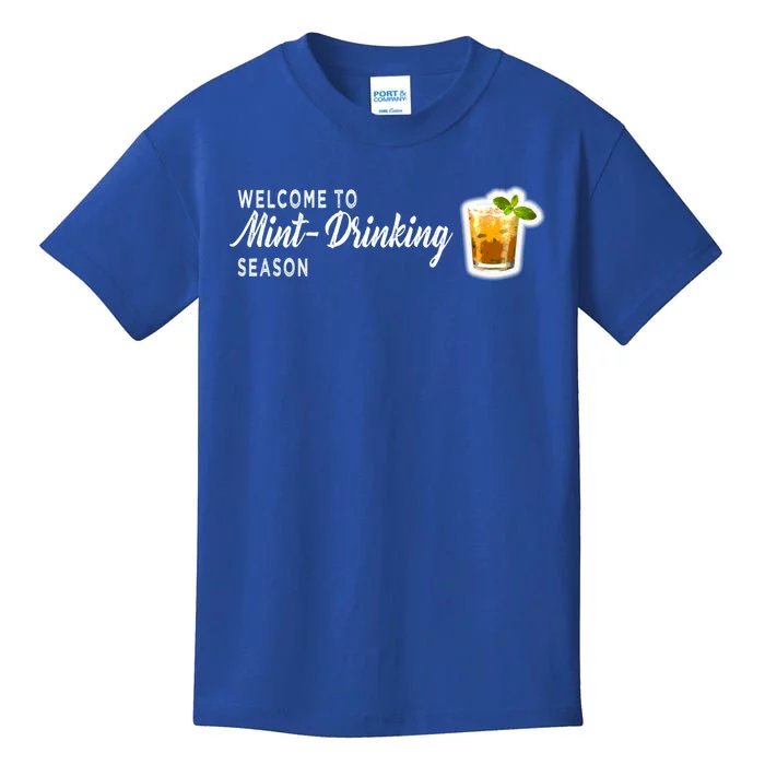 Kentucky Bourbon Whiskey Mint Julep Derby Day Ing Cool Gift Kids T-Shirt