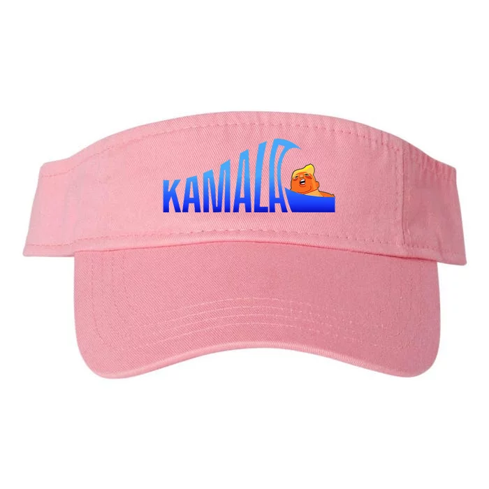 Kamala Blue Wave Over Trump Harris For President Valucap Bio-Washed Visor