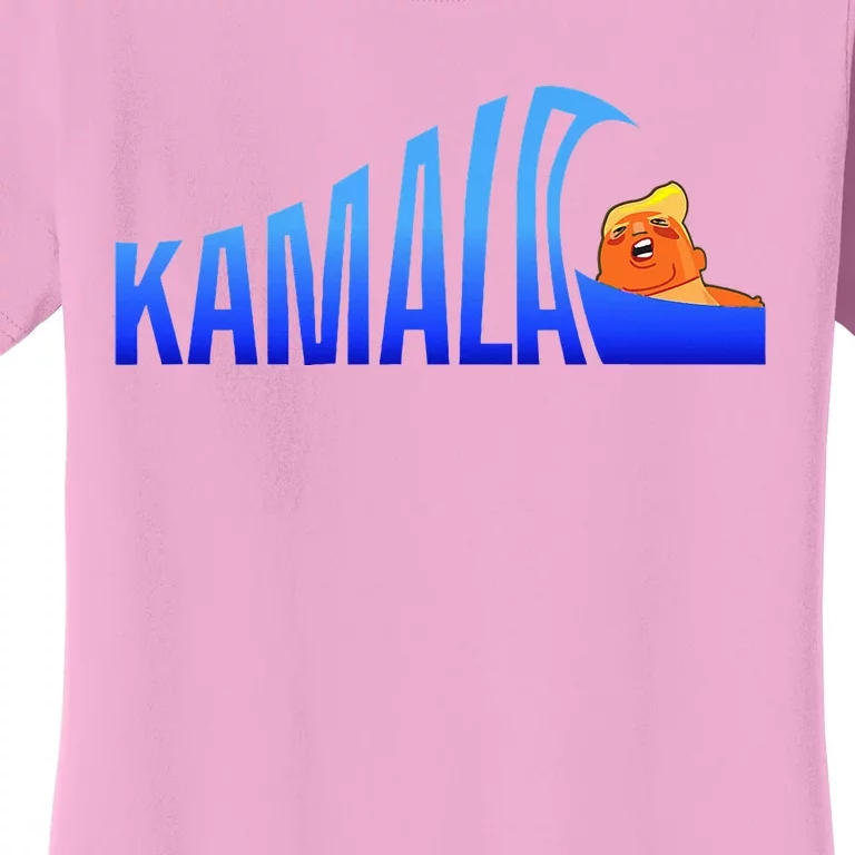 Kamala Blue Wave Over Trump Harris For President Women's T-Shirt