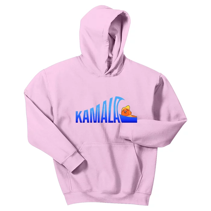 Kamala Blue Wave Over Trump Harris For President Kids Hoodie