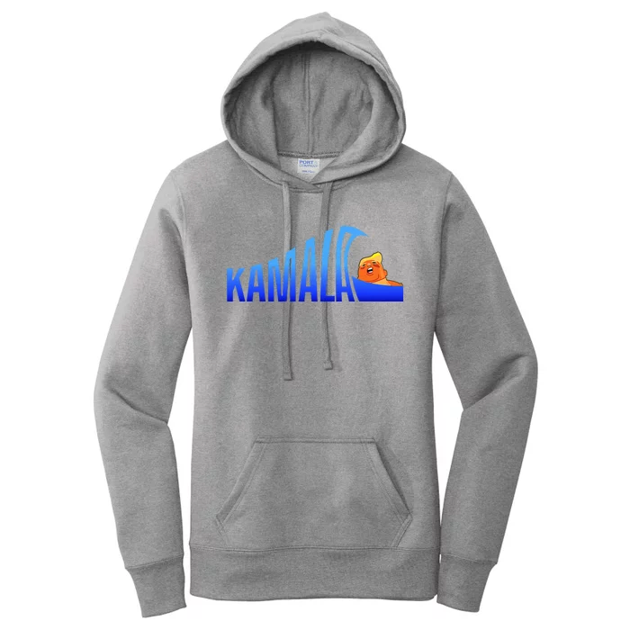 Kamala Blue Wave Over Trump Harris For President Women's Pullover Hoodie