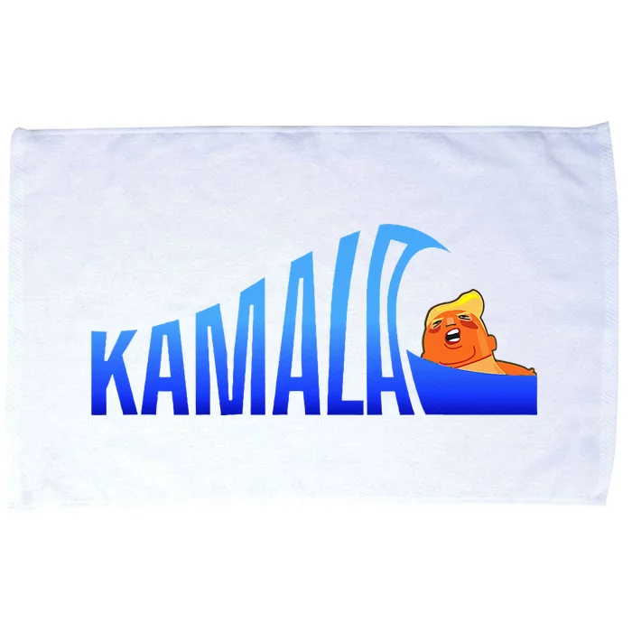 Kamala Blue Wave Over Trump Harris For President Microfiber Hand Towel