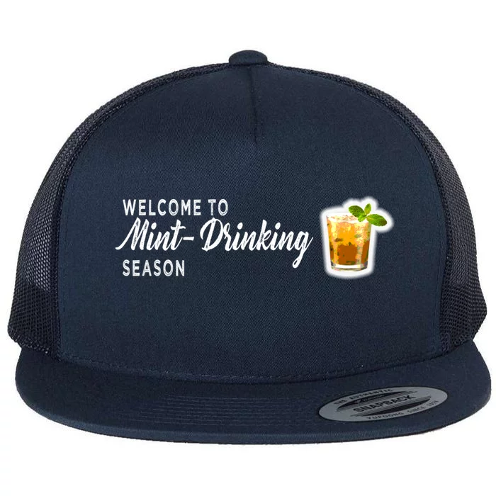 Kentucky Bourbon Whiskey Mint Julep Derby Day Ing Gift Flat Bill Trucker Hat