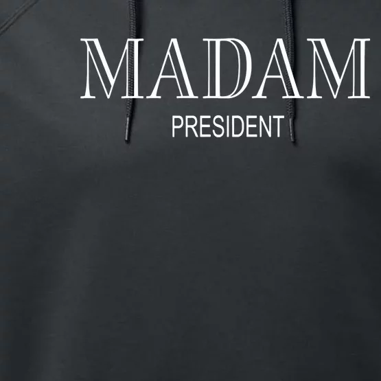 Kalani Brown Wearing Madam President Performance Fleece Hoodie