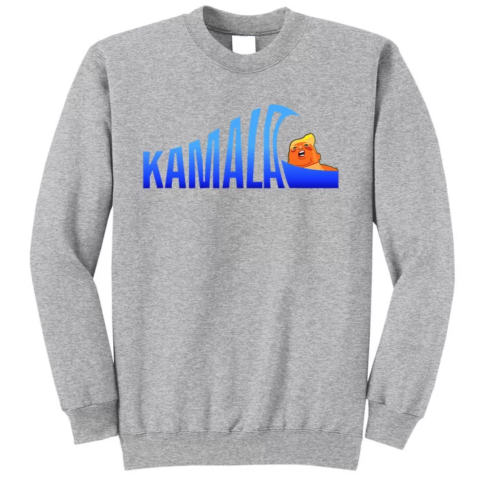 Kamala Blue Wave Over Trump Harris For President Tall Sweatshirt