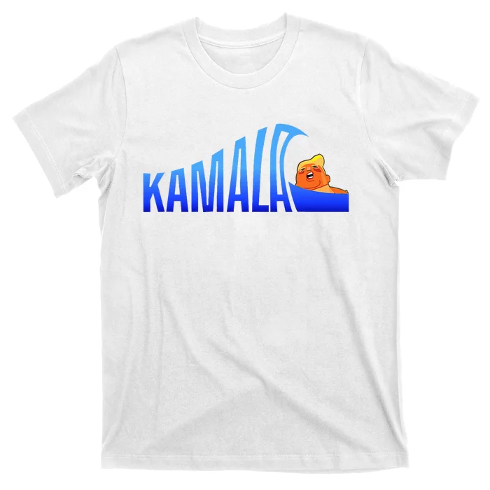 Kamala Blue Wave Over Trump Harris For President T-Shirt