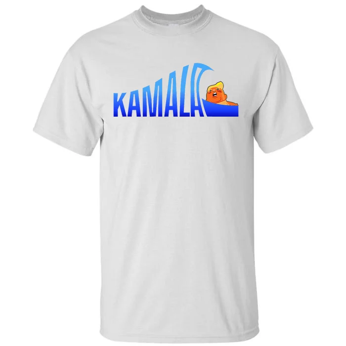 Kamala Blue Wave Over Trump Harris For President Tall T-Shirt