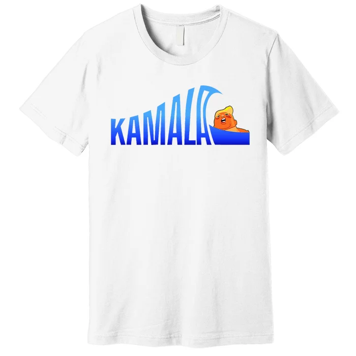 Kamala Blue Wave Over Trump Harris For President Premium T-Shirt