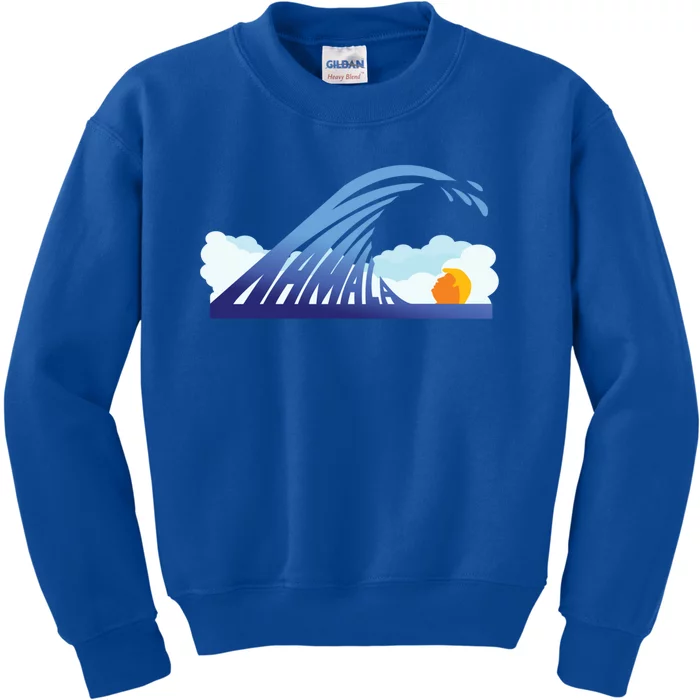 Kamala Blue Wave Gift Kids Sweatshirt