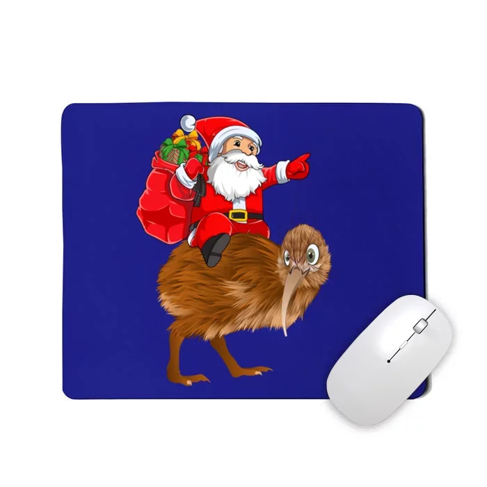 Kiwi Bird Xmas Squad Funny Santa Riding Kiwi Christmas Meaningful Gift Mousepad