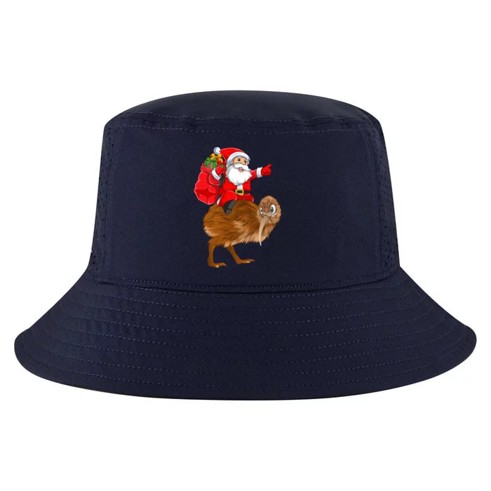 Kiwi Bird Xmas Squad Funny Santa Riding Kiwi Christmas Meaningful Gift Cool Comfort Performance Bucket Hat