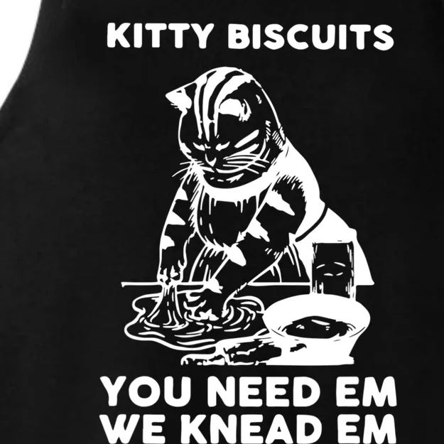 Kitty Biscuits You Need Em We Knead Em Funny Cat Ladies Tri-Blend Wicking Tank