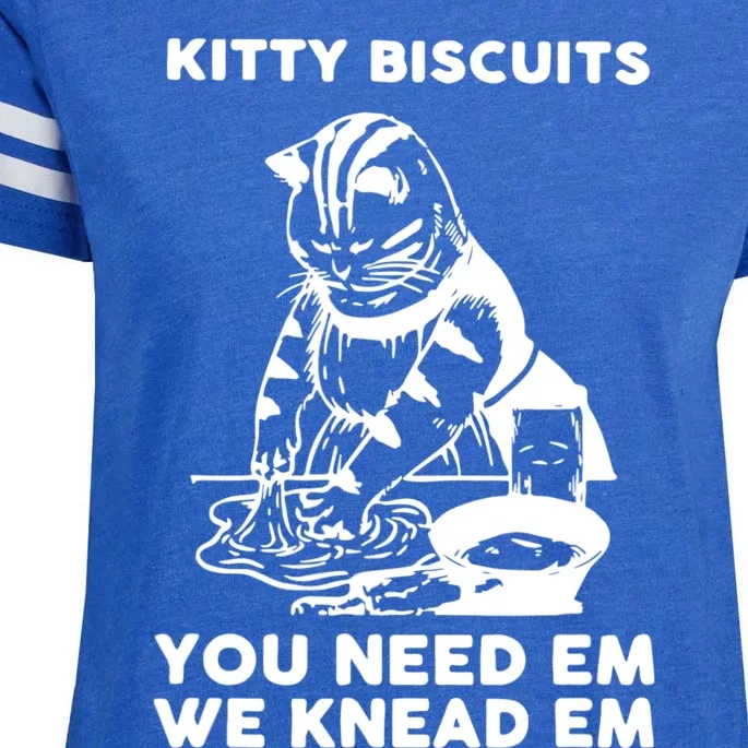 Kitty Biscuits You Need Em We Knead Em Funny Cat Enza Ladies Jersey Football T-Shirt