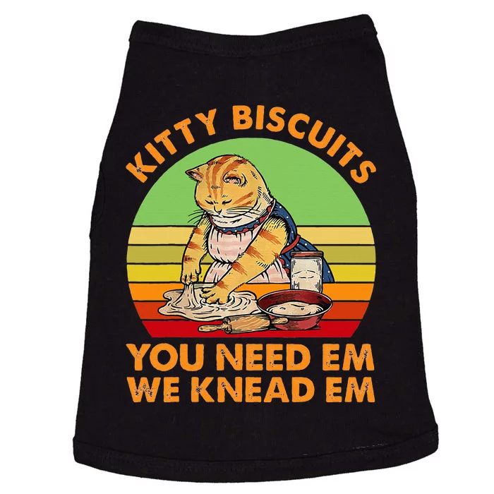 Kitty Biscuits You Need Em We Knead Em Vintage Doggie Tank