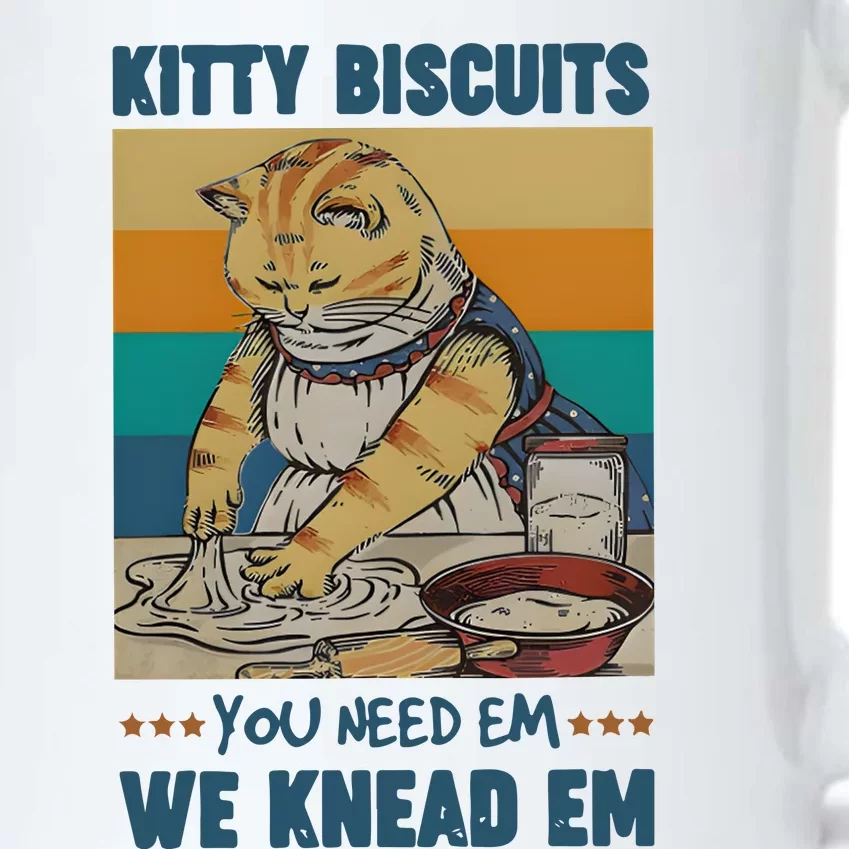 Kitty Biscuits You Need Em We Knead Em Black Color Changing Mug