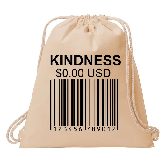 Kindness Costs 0.00 USD Drawstring Bag