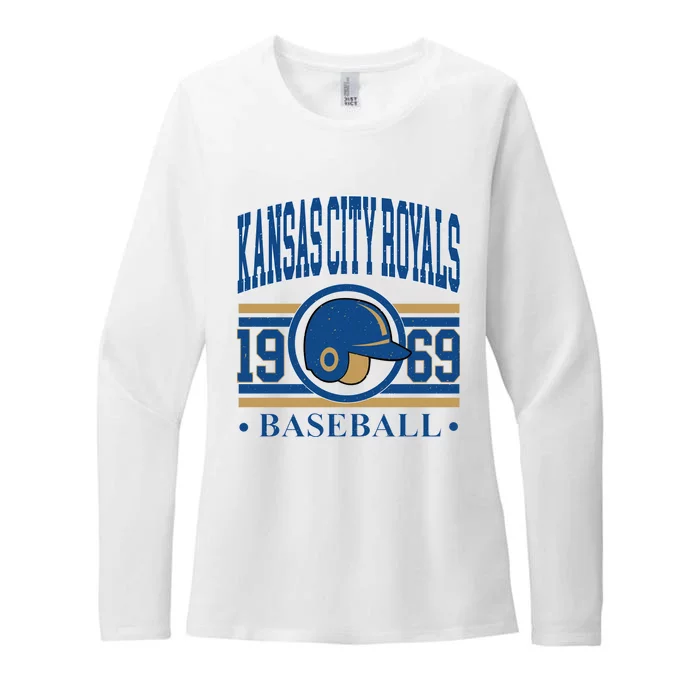 Kansas City 1969 Baseball Team Supporter Womens CVC Long Sleeve Shirt