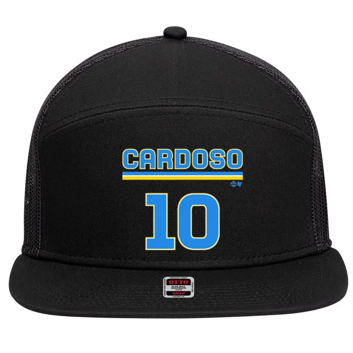 Kamilla Cardoso 10 Chicago Basketball 7 Panel Mesh Trucker Snapback Hat