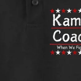 Kamala Coach 24 When We Fight We Win American Gift Women Dry Zone Grid Performance Polo