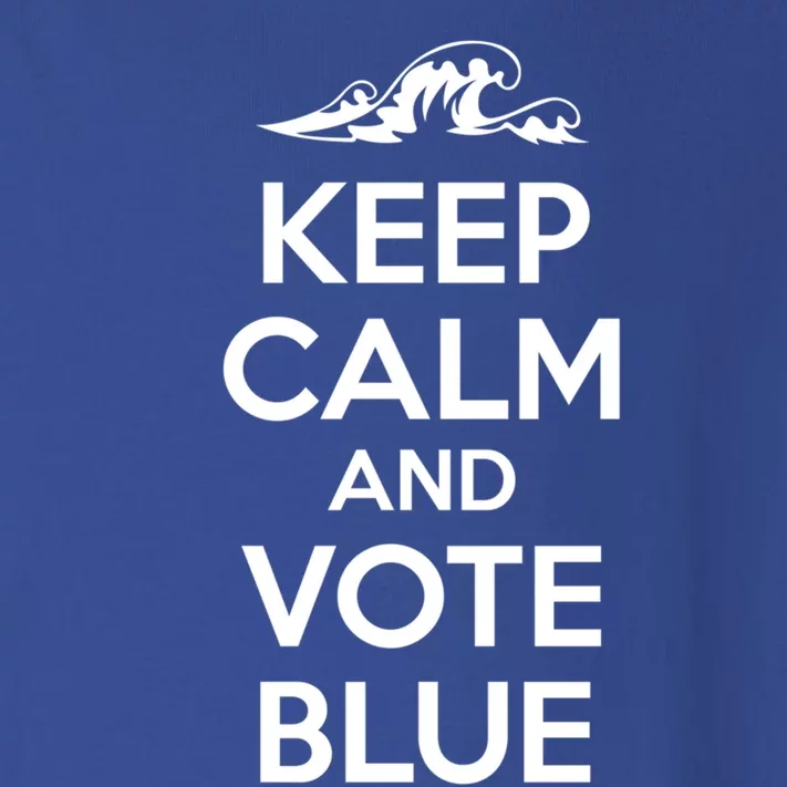 Keep Calm And Vote Blue Blue Wave Democratic Patriot Voter Cute Gift Toddler Long Sleeve Shirt