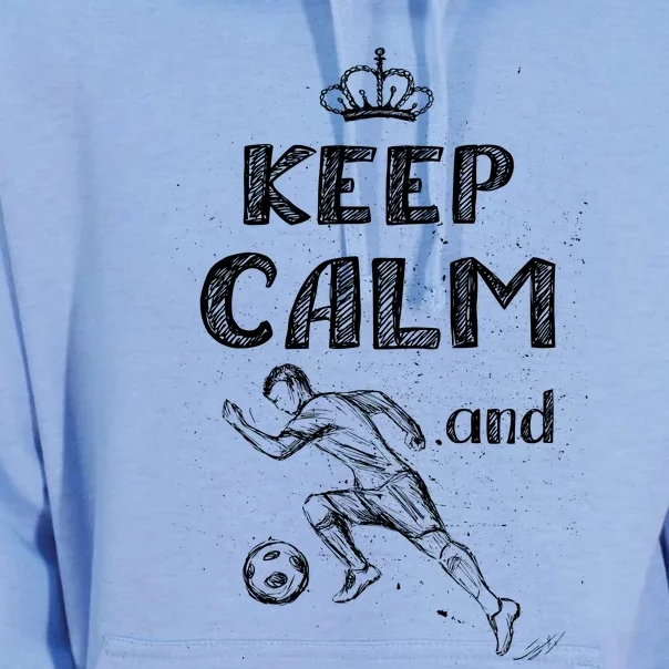 Keep Calm And Play Soccer Unisex Surf Hoodie