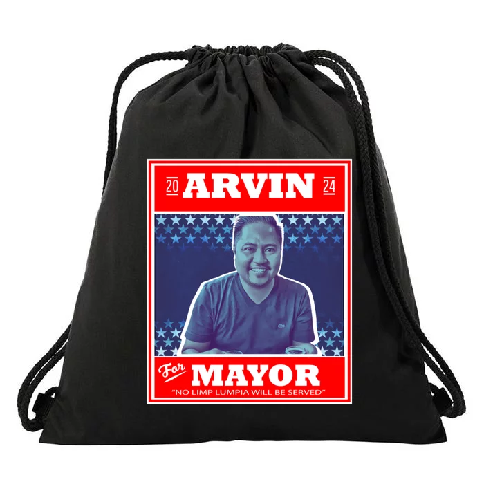 Kapu Coffee Arvin For Mayor Drawstring Bag