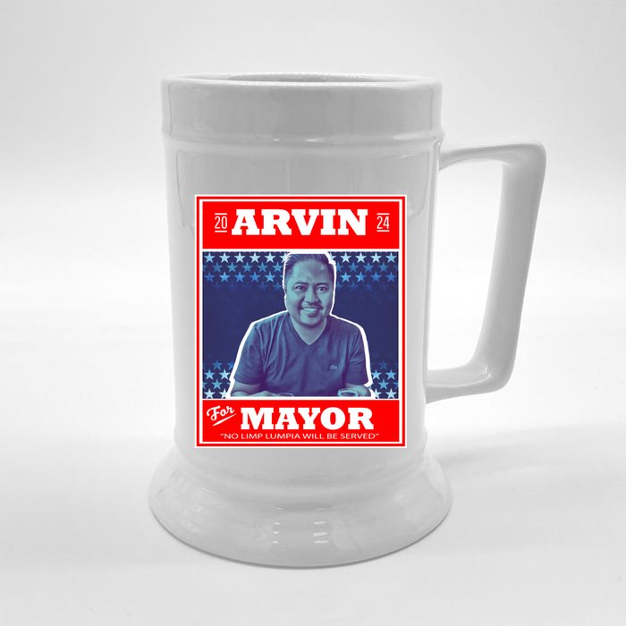 Kapu Coffee Arvin For Mayor Front & Back Beer Stein