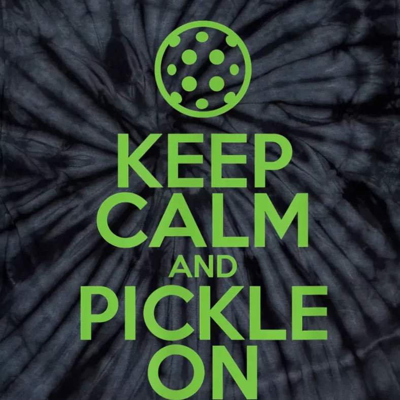 Keep Calm And Pickle On Pickleball TShirt With Pickle Ball Tie-Dye T-Shirt