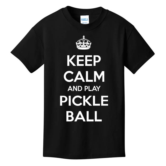 KEEP CALM AND PLAY PICKLEBALL Kids T-Shirt