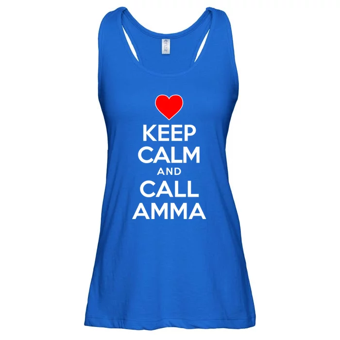 Keep Calm And Call Amma Icelandic Grandmother Cool Gift Ladies Essential Flowy Tank