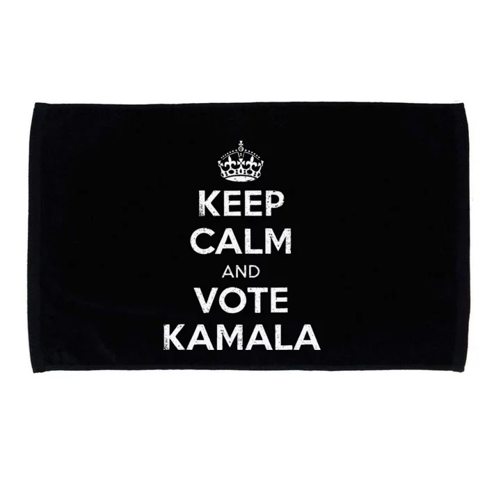 Keep Calm And Vote Kamala Harris Walz 2024 Kamala 2024 Microfiber Hand Towel