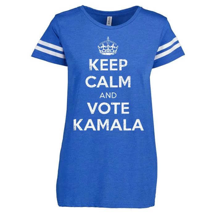 Keep Calm And Vote Kamala Harris Walz 2024 Kamala 2024 Enza Ladies Jersey Football T-Shirt