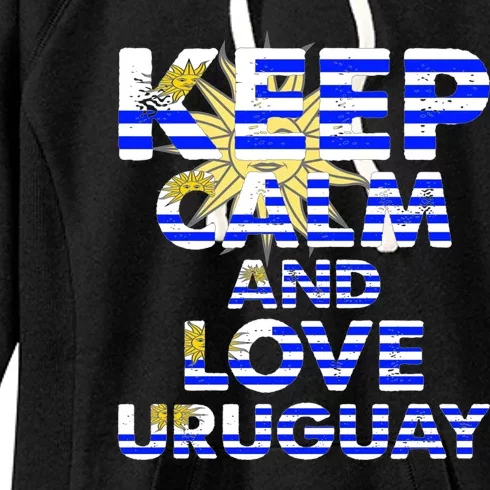 Keep Calm And Love Uruguay Women's Fleece Hoodie