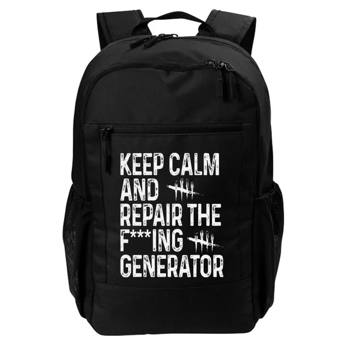 Keep Calm And Repair The Generator Video Game Daily Commute Backpack