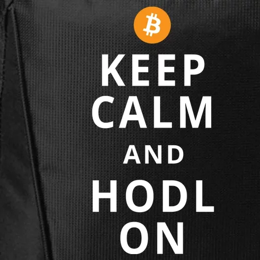 Keep Cam And Hodl On Bitcoin City Backpack