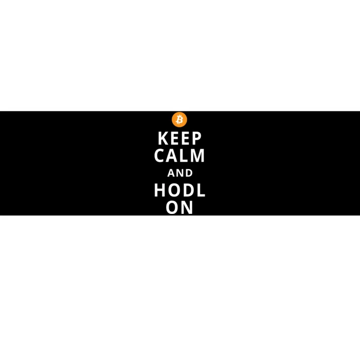 Keep Cam And Hodl On Bitcoin Bumper Sticker